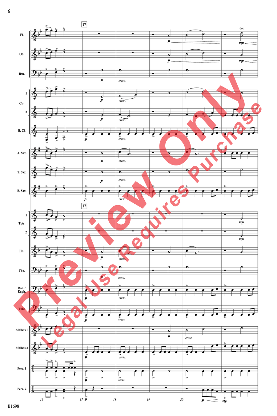 Shadow of the Longship Shadow of the Longship Concert Band scores gallery preview page 6