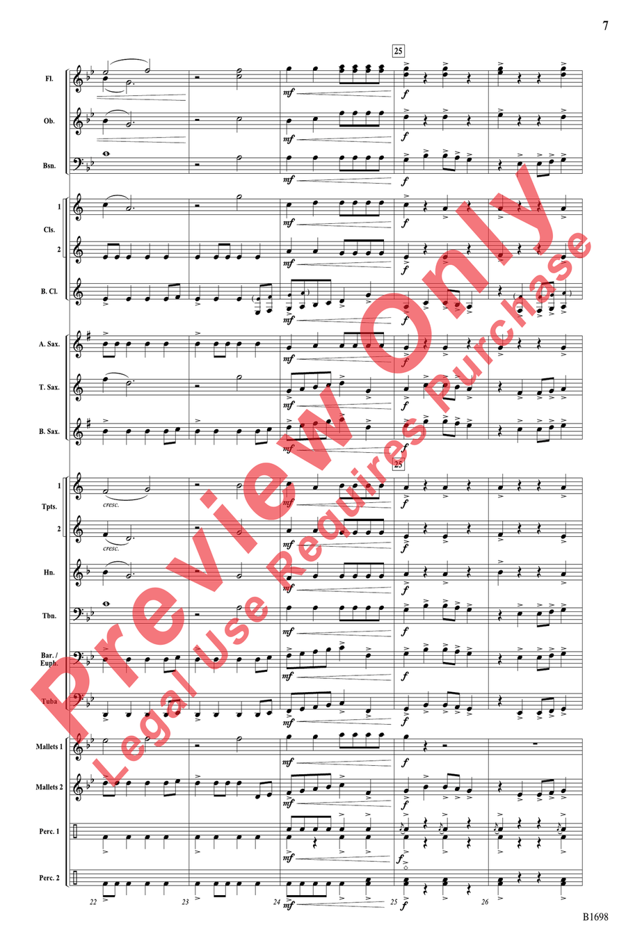 Shadow of the Longship Shadow of the Longship Concert Band scores gallery preview page 7