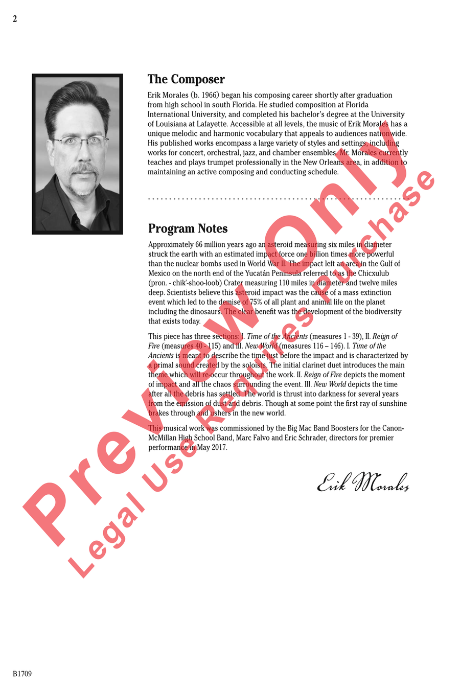 Reign of Fire Reign of Fire Concert Band scores gallery preview page 2
