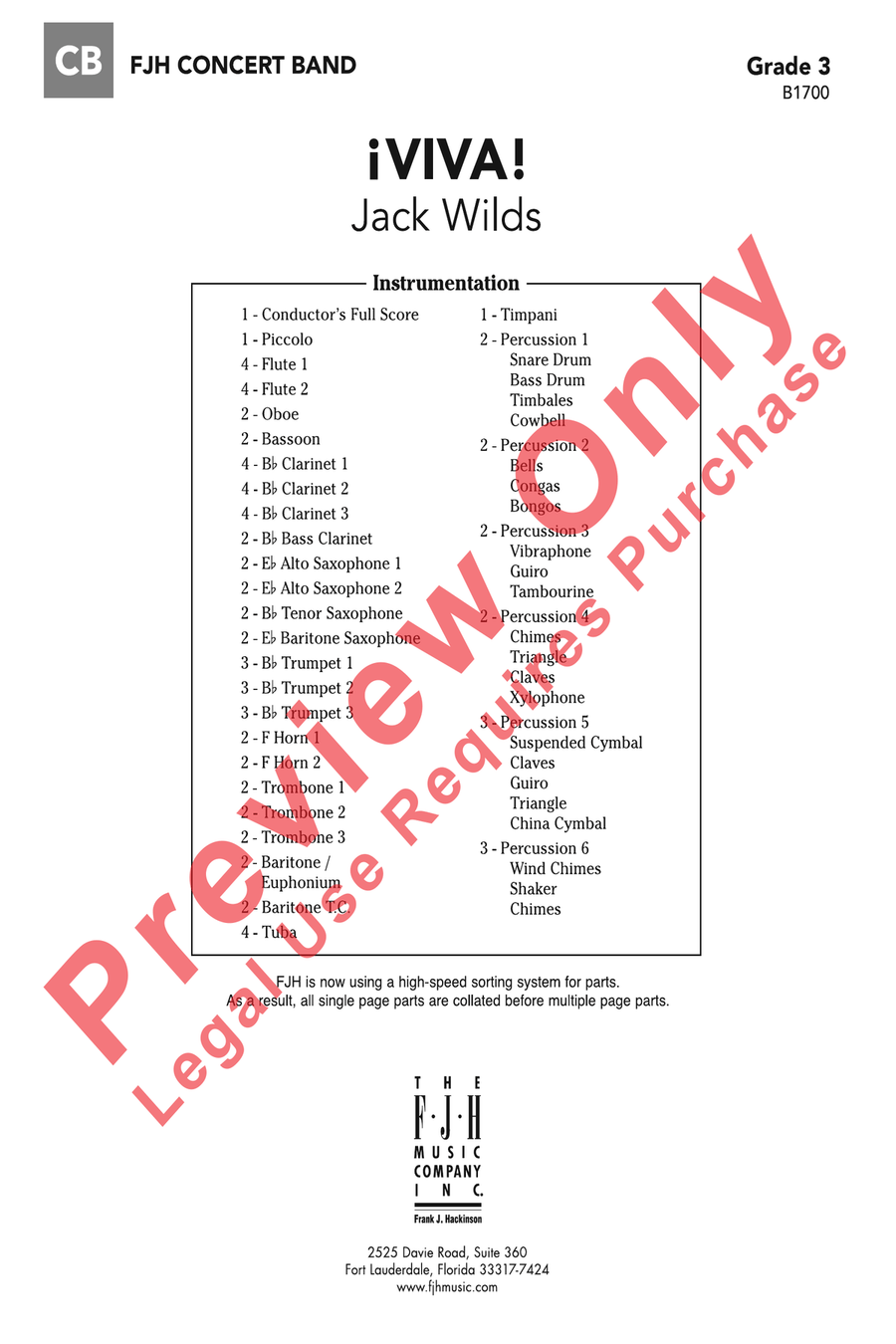 Viva! Viva! Concert Band scores gallery preview page 2