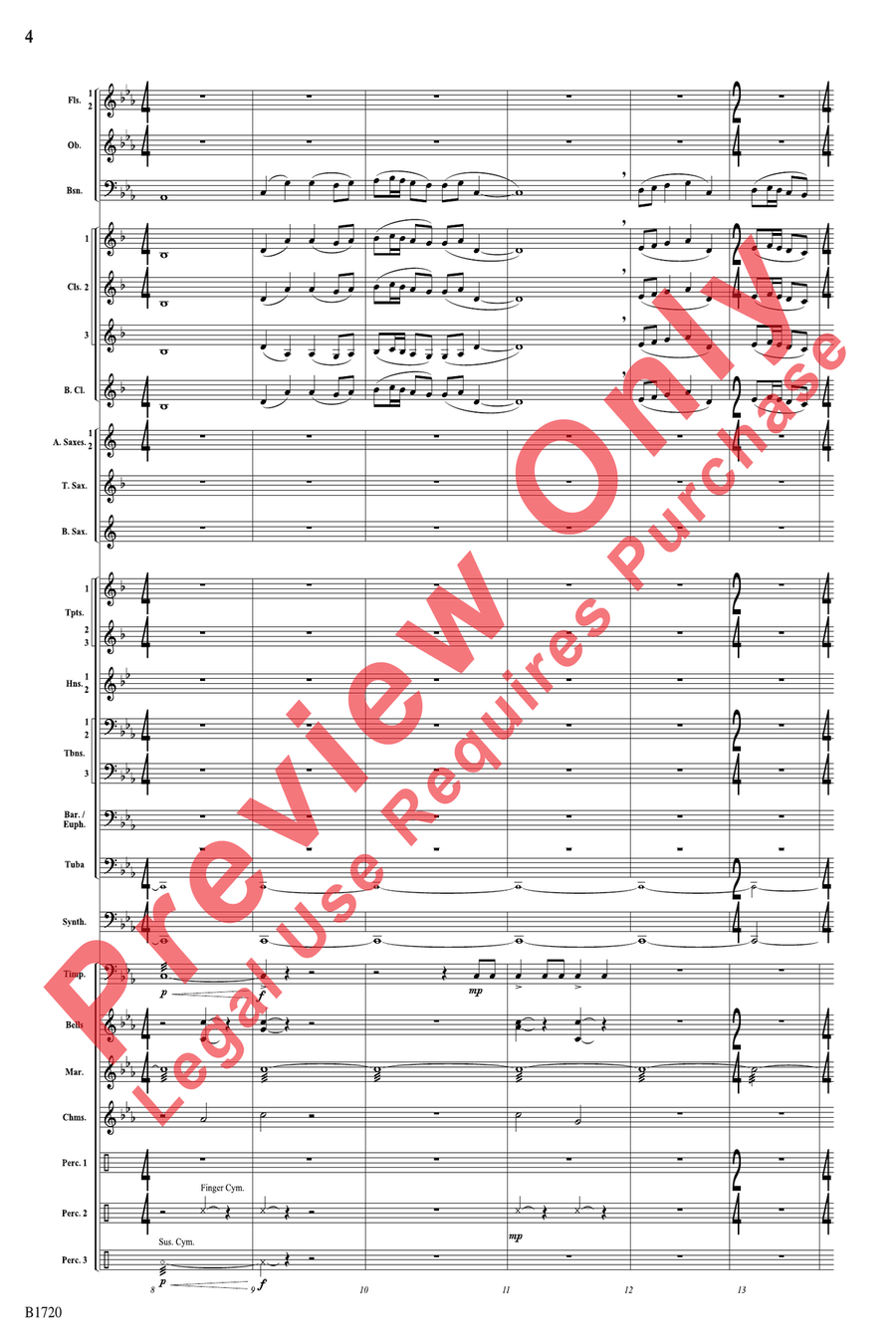 Fable Fable Concert Band scores gallery preview page 4