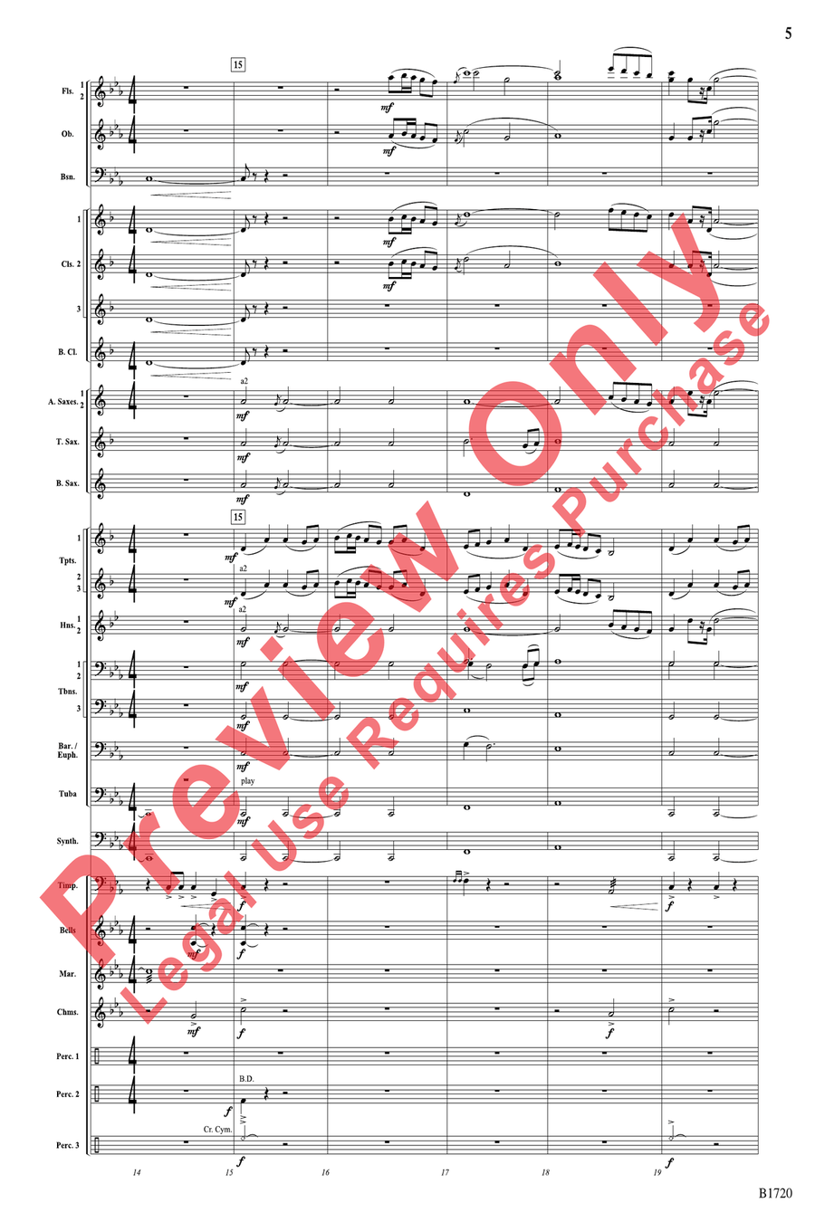 Fable Fable Concert Band scores gallery preview page 5