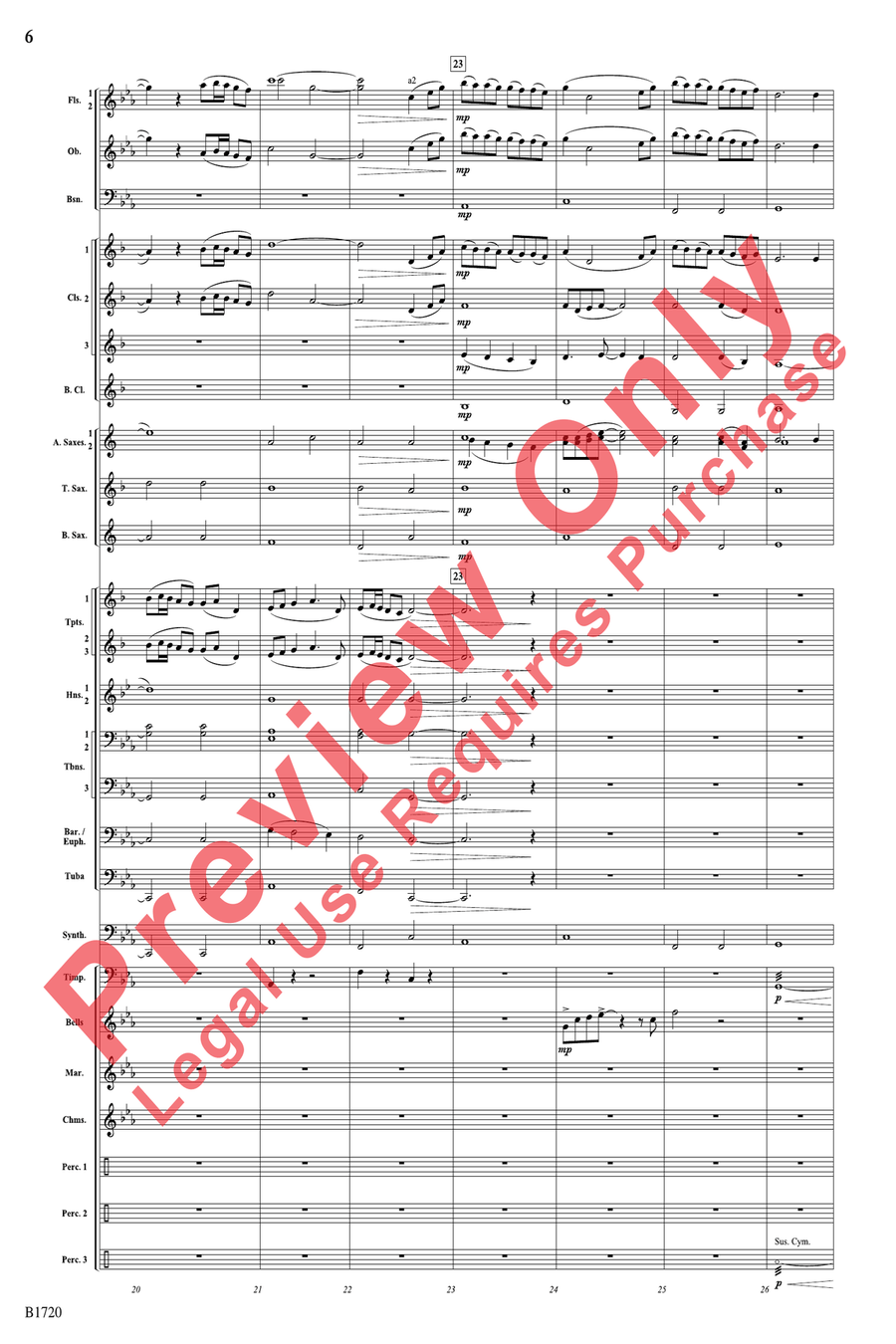 Fable Fable Concert Band scores gallery preview page 6