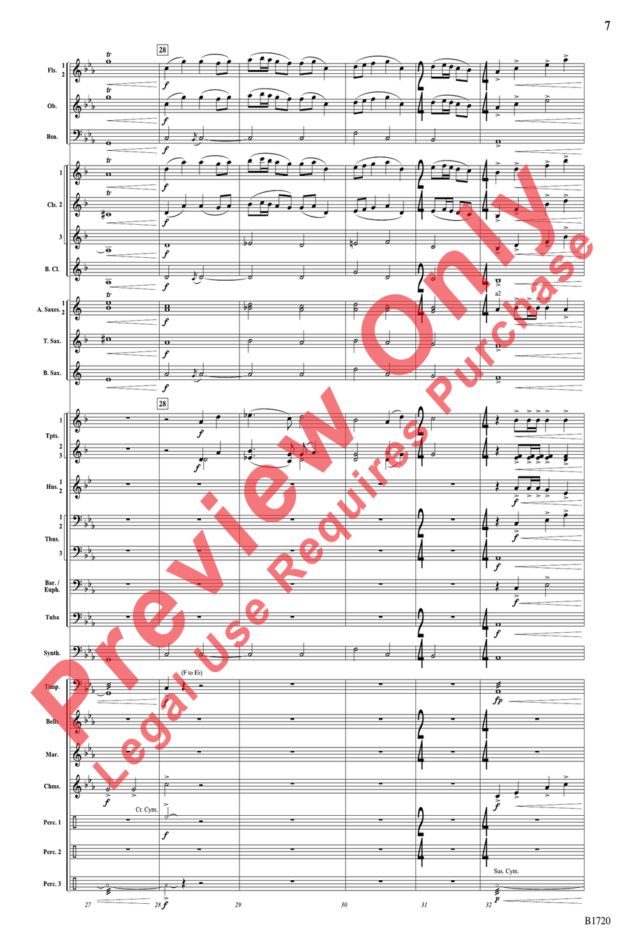 Fable Fable Concert Band scores gallery preview page 7