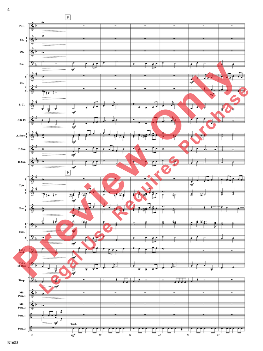 Renaissance Reimagined Renaissance Reimagined Concert Band scores gallery preview page 5