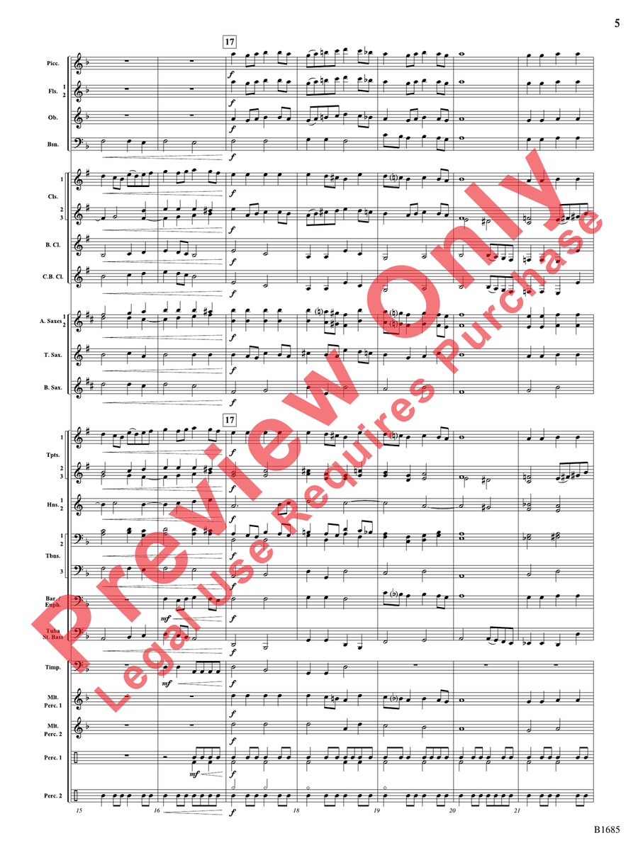 Renaissance Reimagined Renaissance Reimagined Concert Band scores gallery preview page 6