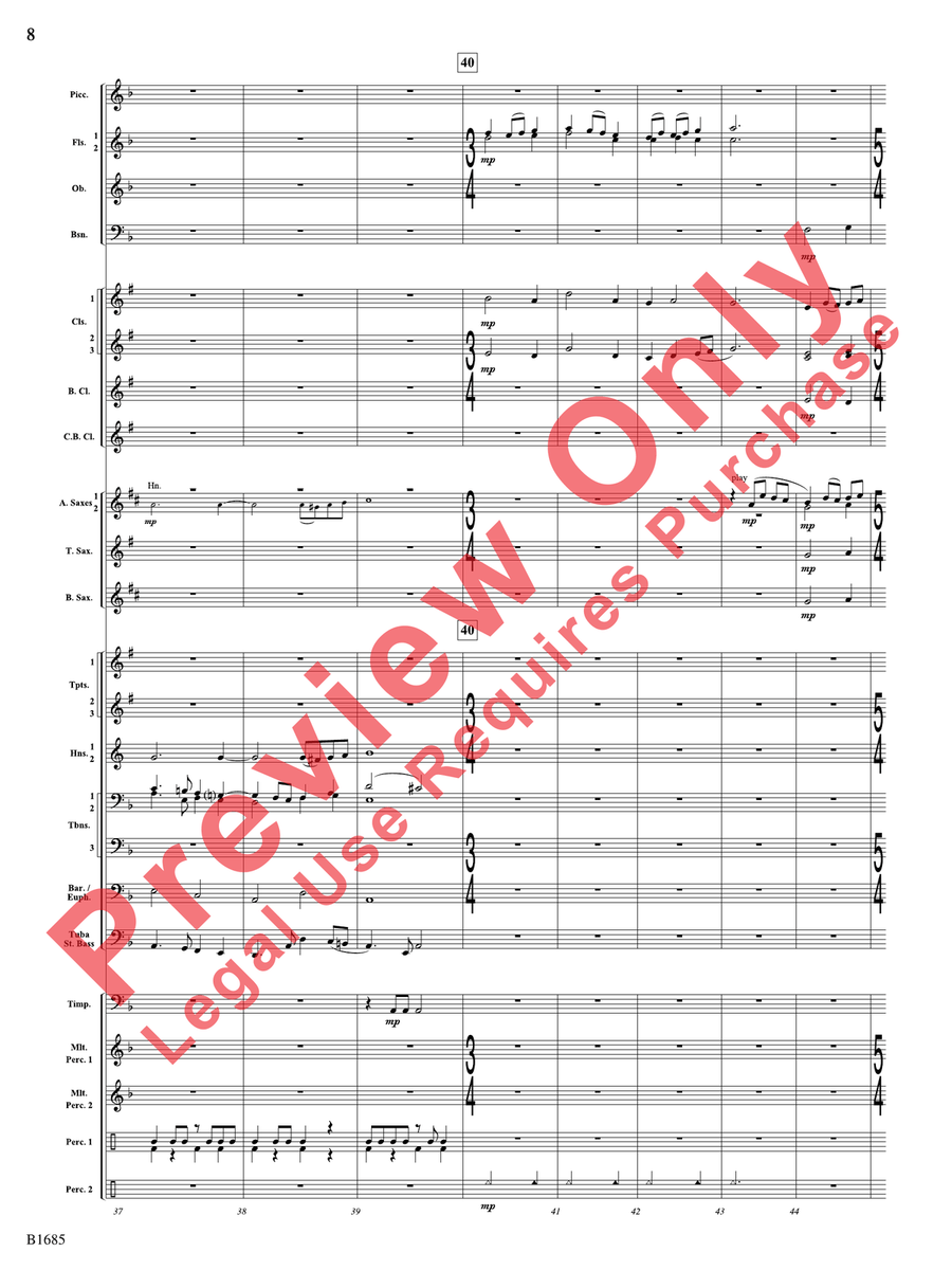 Renaissance Reimagined Renaissance Reimagined Concert Band scores gallery preview page 9