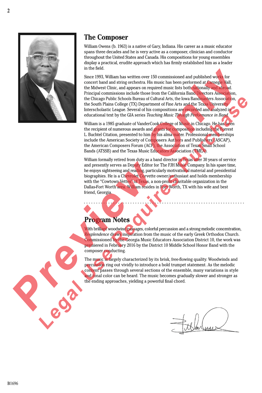 Resplendence Resplendence Concert Band scores gallery preview page 2