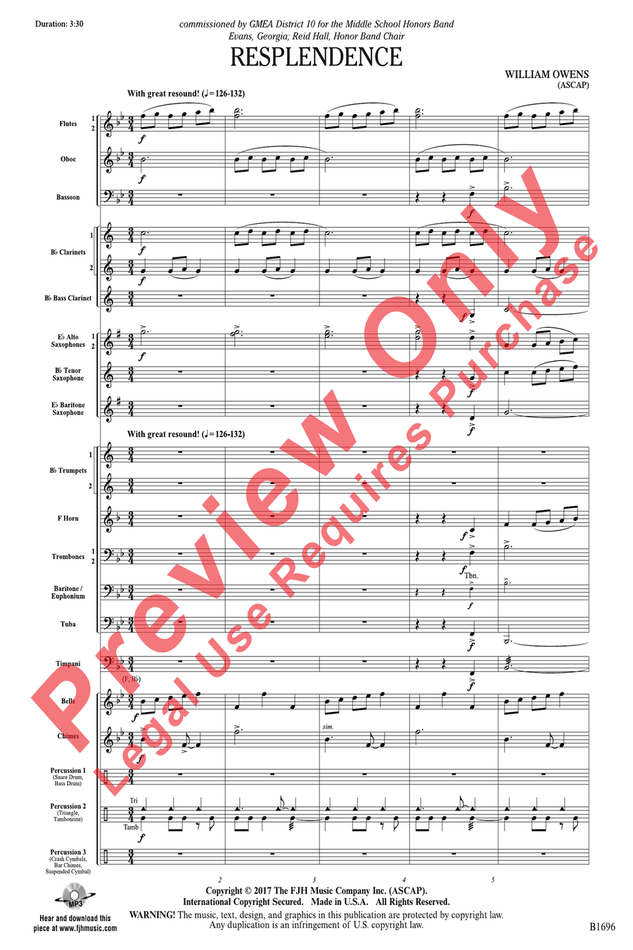 Resplendence Resplendence Concert Band scores gallery preview page 3