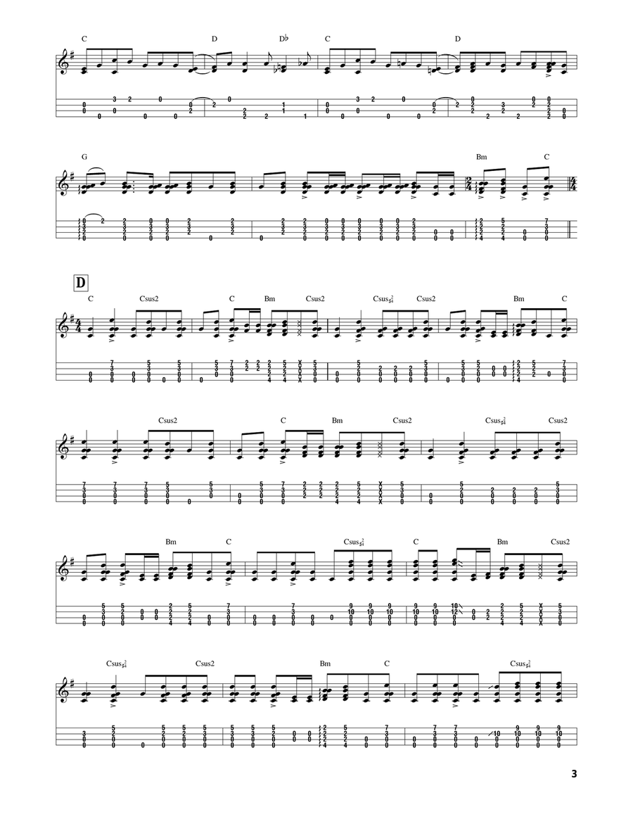 Blue Roses Falling Blue Roses Falling Ukulele scores gallery preview page 3