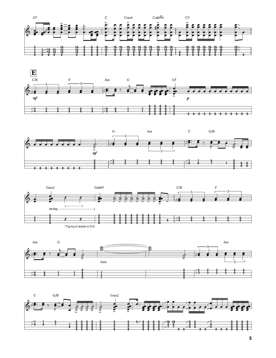 Orange World Orange World Ukulele scores gallery preview page 5