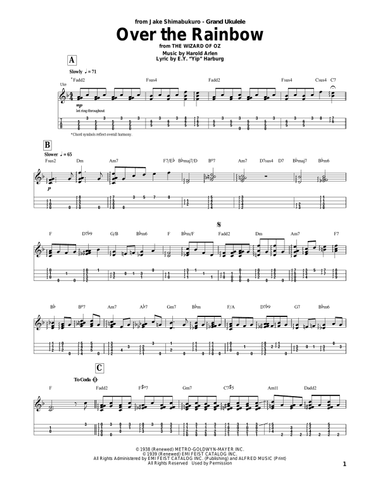 Over The Rainbow (arr. Jake Shimabukuro)