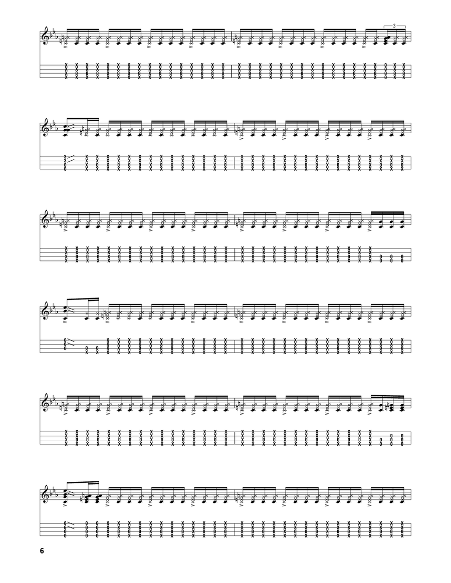 While My Guitar Gently Weeps (arr. Jake Shimabukuro) Electric Guitar scores gallery preview page 6