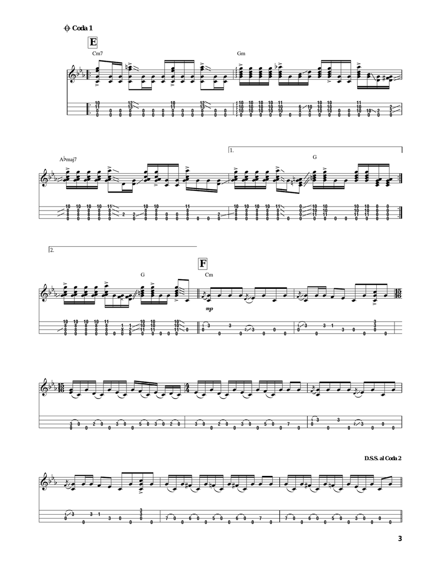 Rolling In The Deep (arr. Jake Shimabukuro) Ukulele scores gallery preview page 3