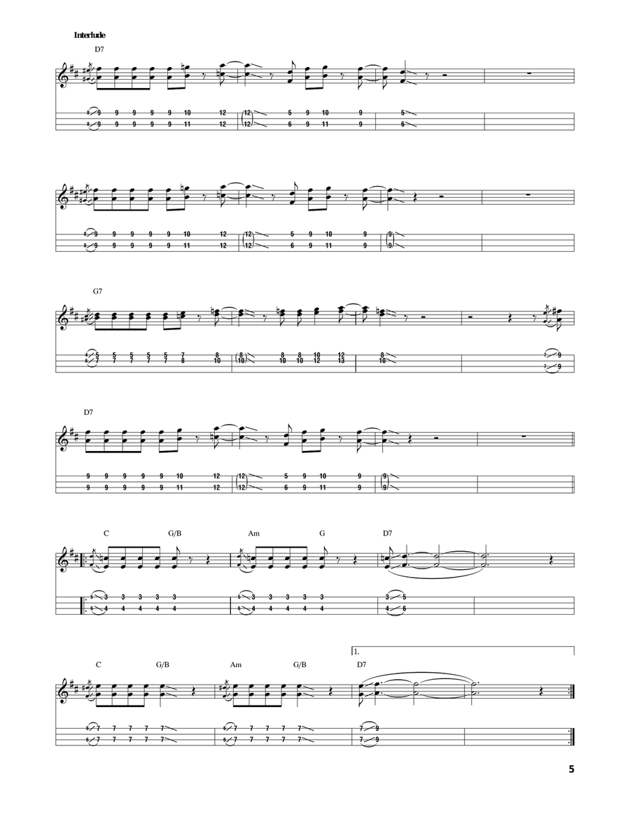 Low Rider (arr. Jake Shimabukuro) Ukulele scores gallery preview page 5