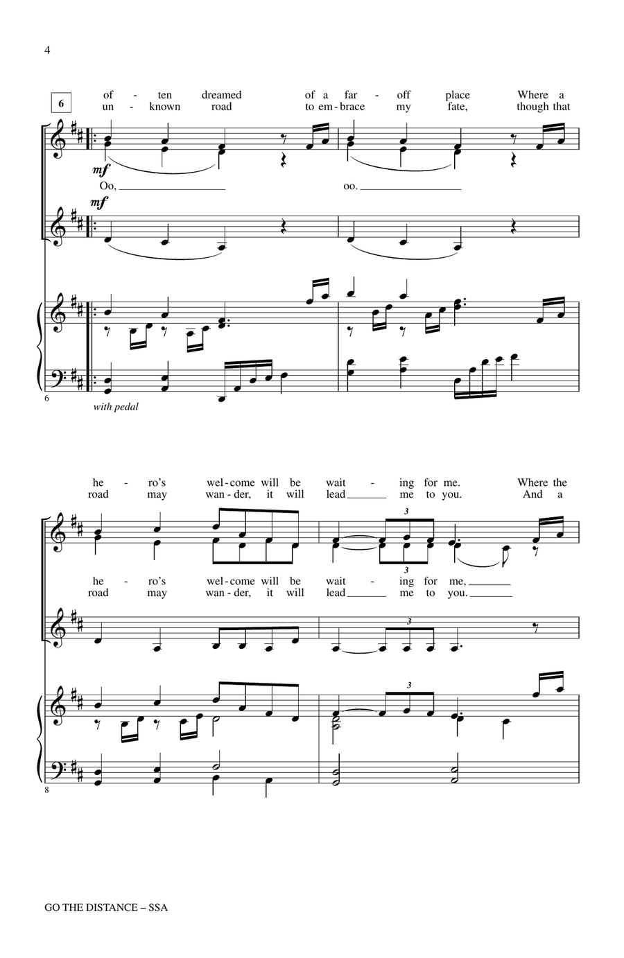 Go The Distance (from Hercules) (arr. John Leavitt) SSA scores gallery preview page 2