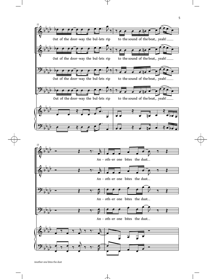Classic Queen (Choral Collection) (arr. Philip Lawson) TTBB scores gallery preview page 3