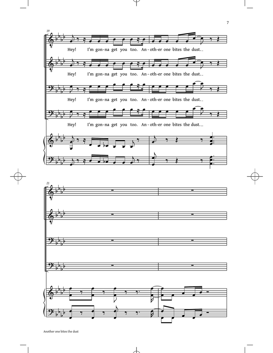 Classic Queen (Choral Collection) (arr. Philip Lawson) TTBB scores gallery preview page 5