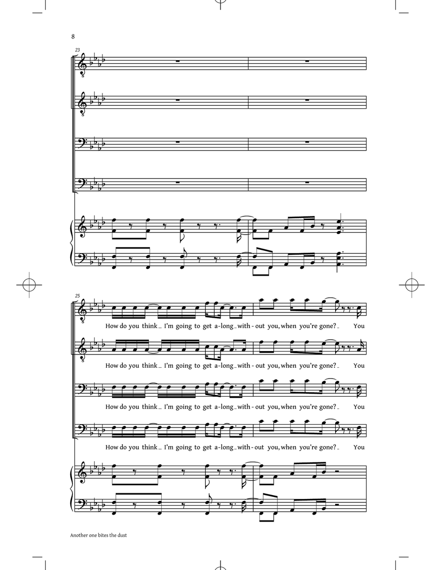 Classic Queen (Choral Collection) (arr. Philip Lawson) TTBB scores gallery preview page 6