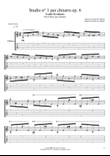 Studio per chitarra n° 1 op. 6