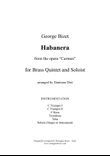 Habanera from Carmen (Brass Quintet and soloist)