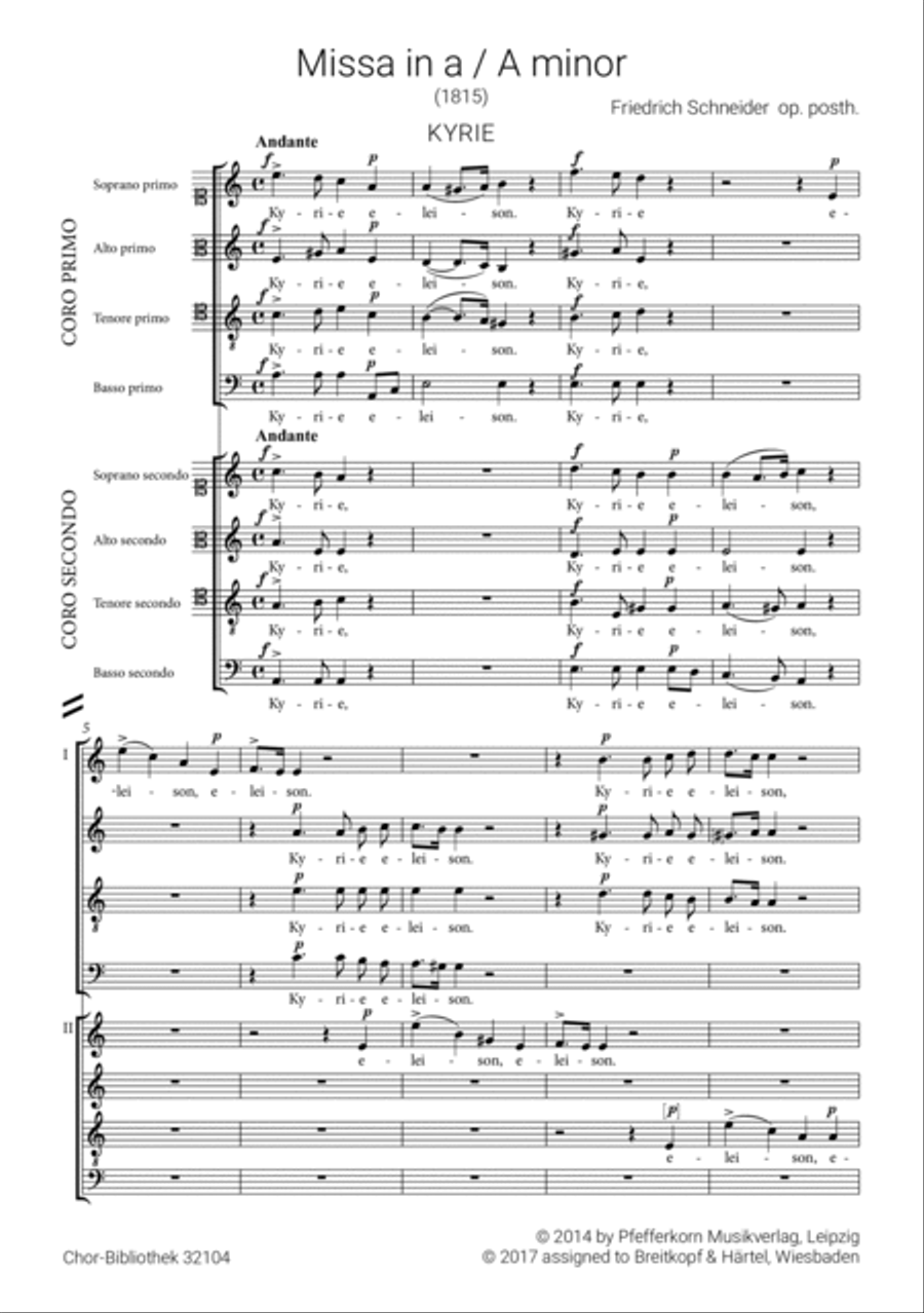 Missa in a op. posthum Missa in a op. posthum A Cappella scores gallery preview page 2