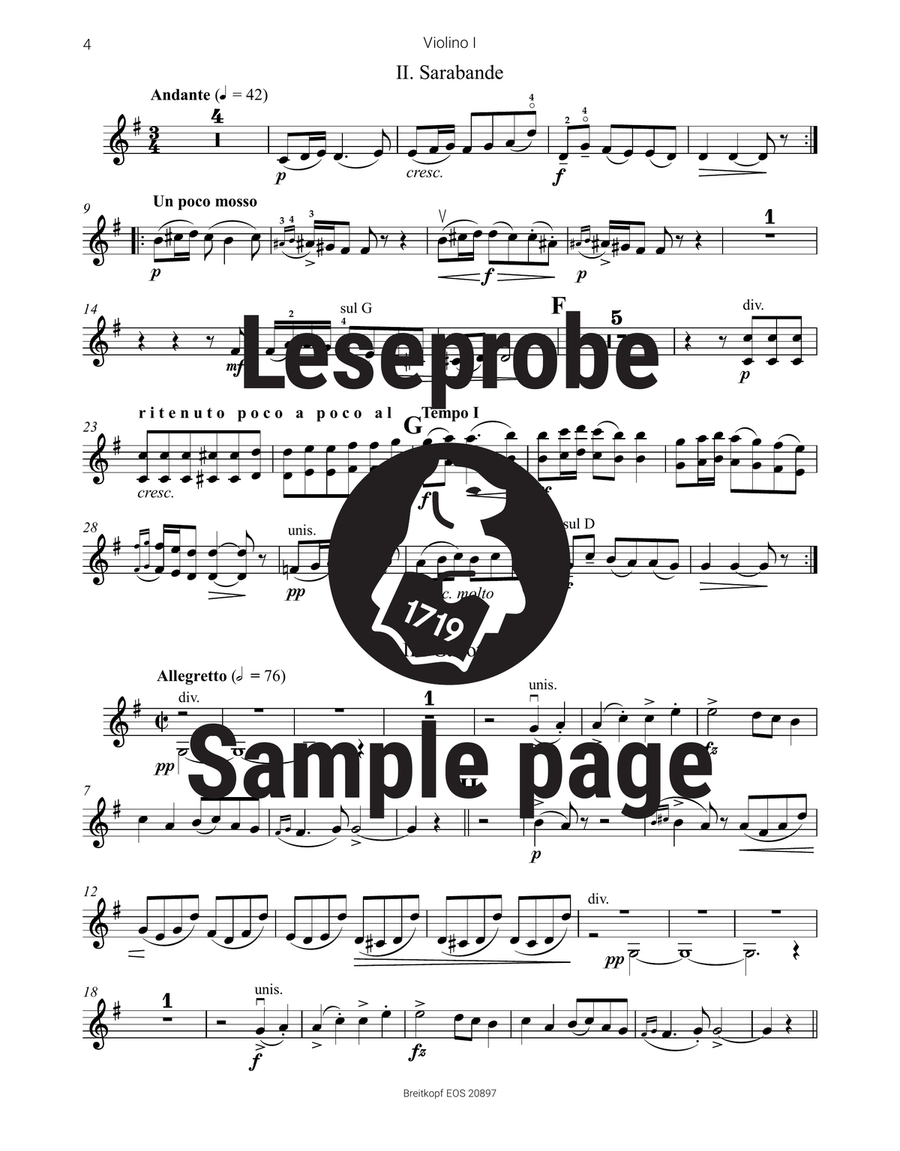 From Holberg's Time Op. 40 Part scores gallery preview page 4