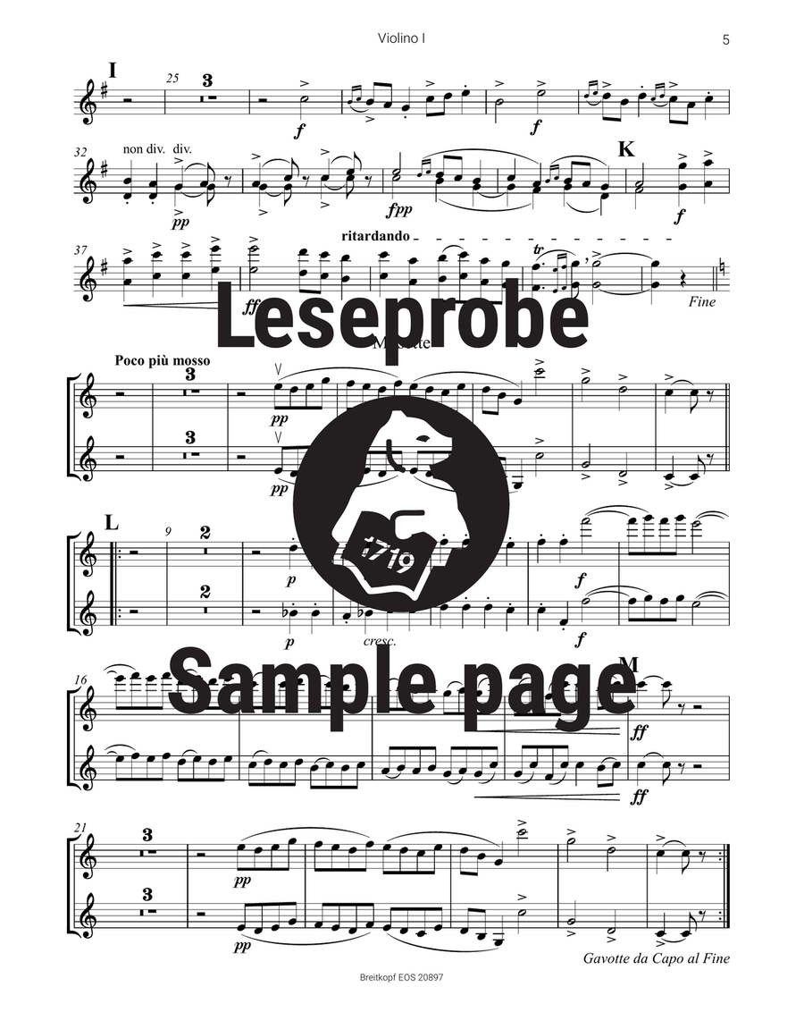 From Holberg's Time Op. 40 Part scores gallery preview page 5