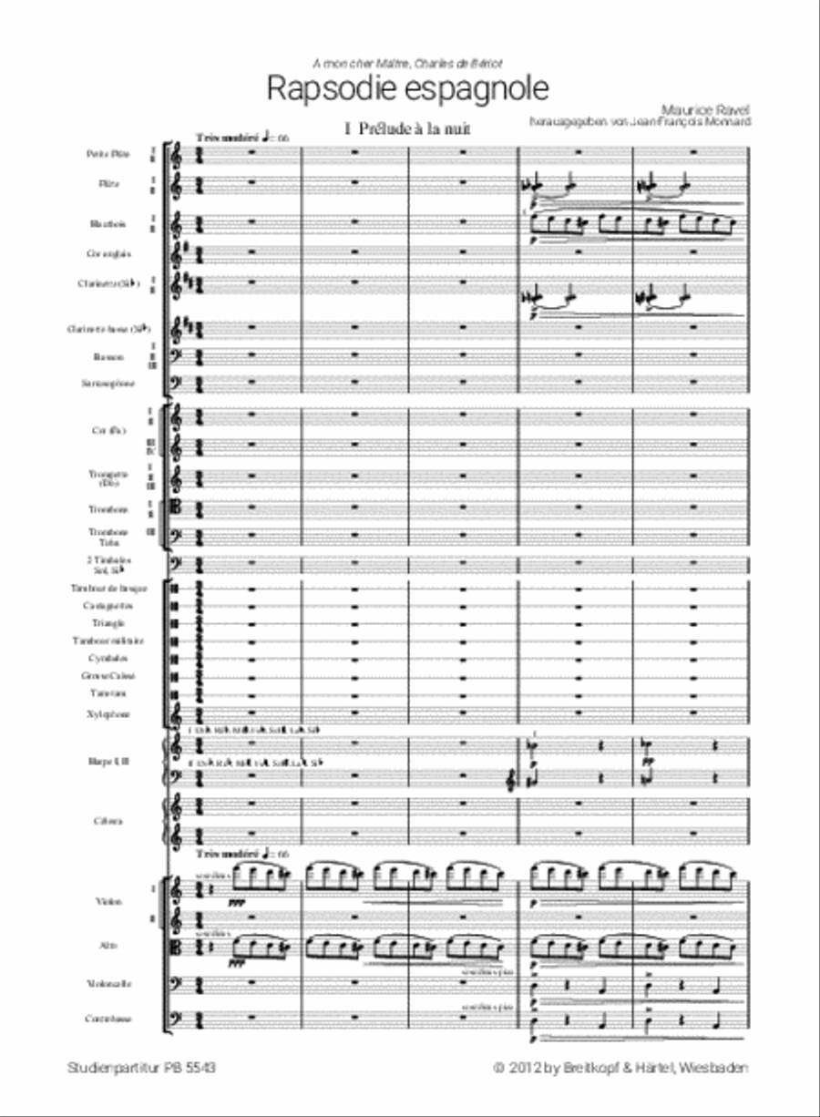 Rapsodie espagnole Orchestra scores gallery preview page 2