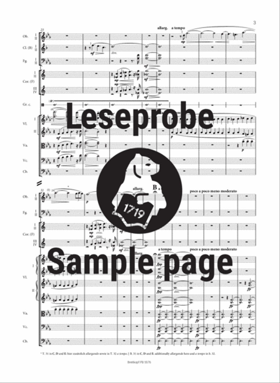 Lemminkainen Suite Op. 22 Study Score scores gallery preview page 4