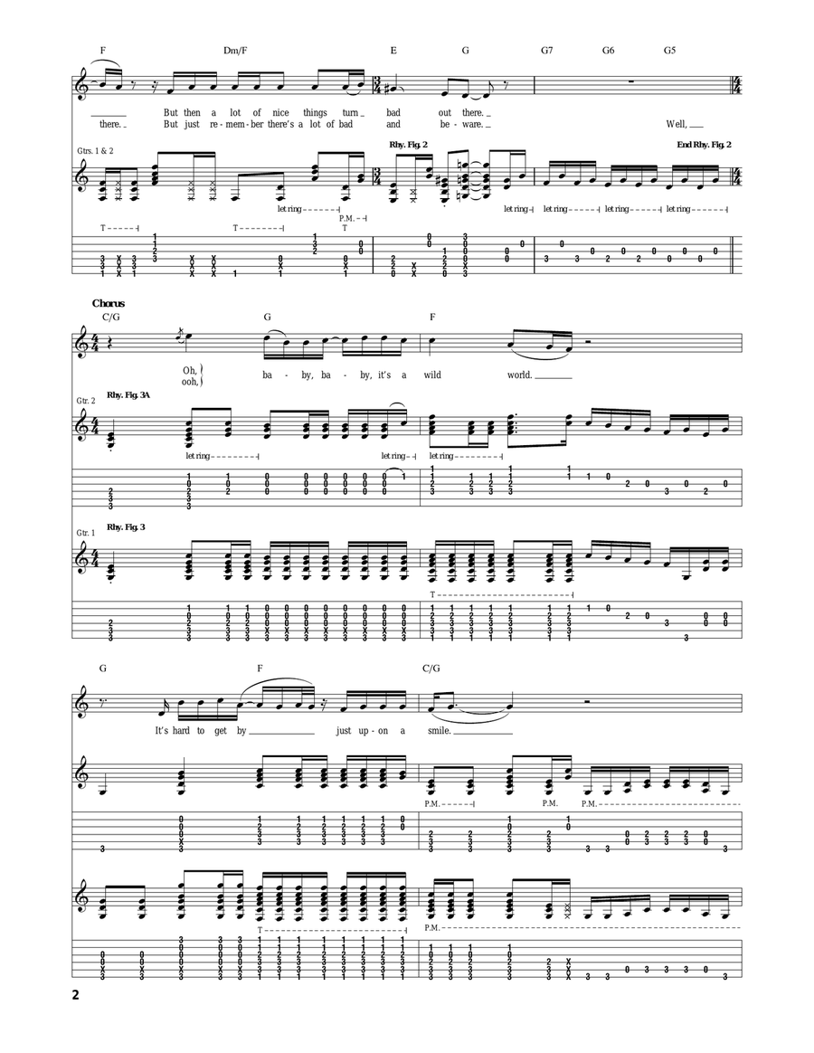 Wild World Wild World Acoustic Guitar scores gallery preview page 2