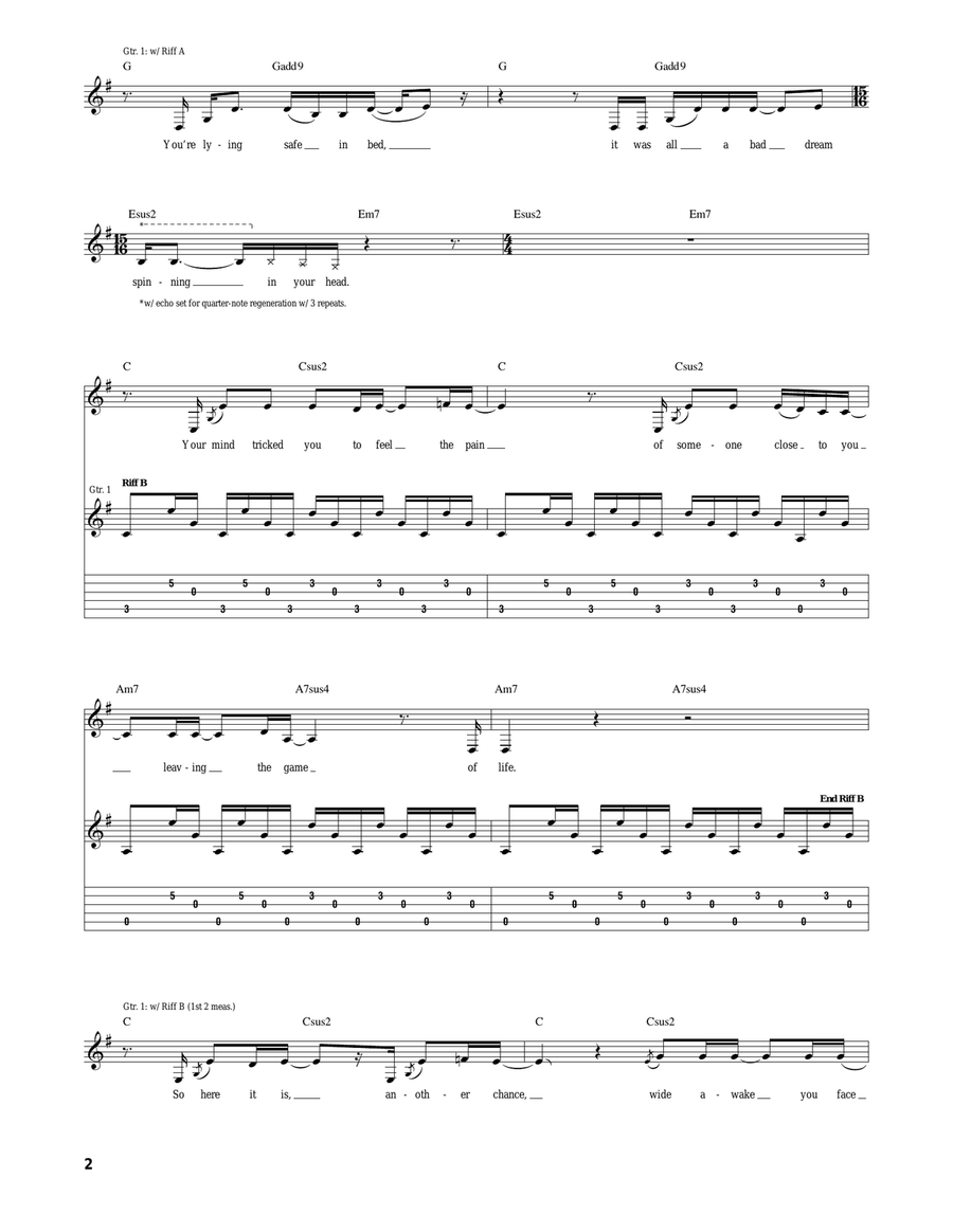 Silent Lucidity Silent Lucidity Acoustic Guitar scores gallery preview page 2