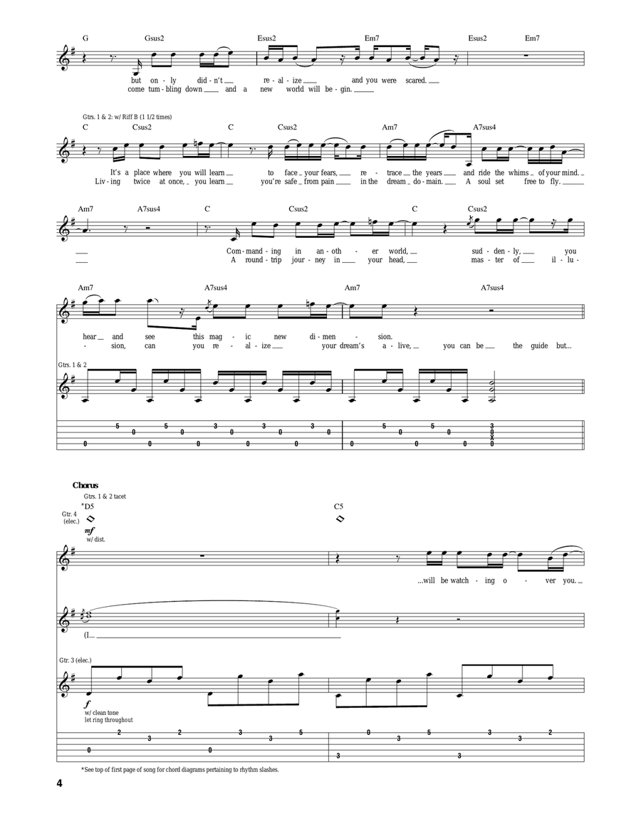Silent Lucidity Silent Lucidity Acoustic Guitar scores gallery preview page 4