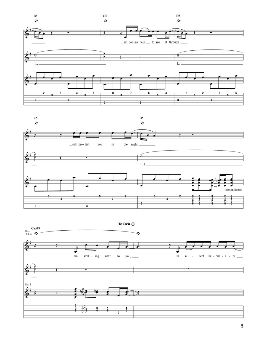Silent Lucidity Silent Lucidity Acoustic Guitar scores gallery preview page 5