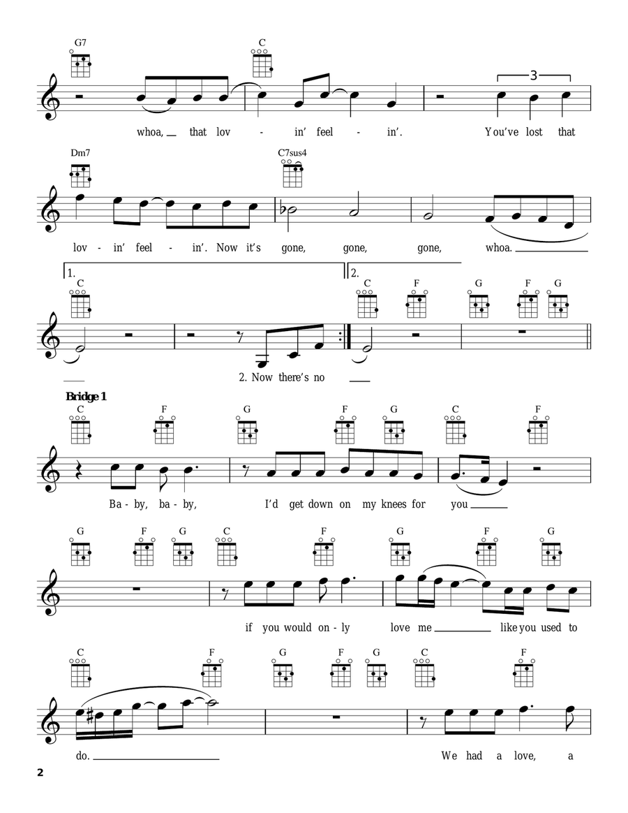 You've Lost That Lovin' Feelin' Ukulele scores gallery preview page 2