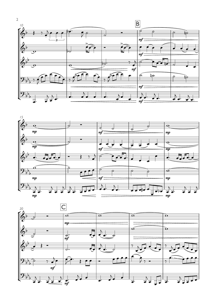 Let's Stay Together Let's Stay Together Brass Ensemble scores gallery preview page 2