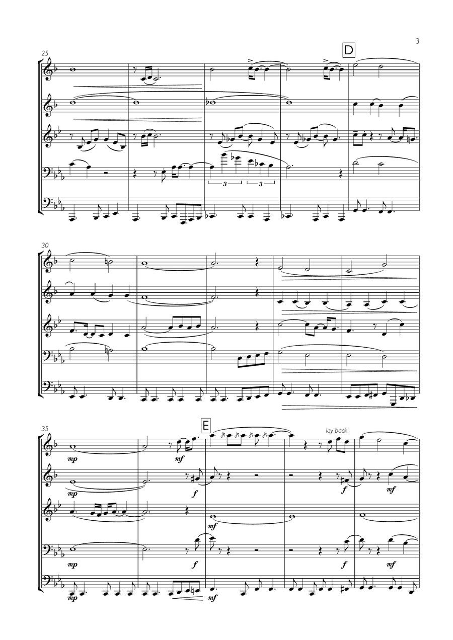 Let's Stay Together Let's Stay Together Brass Ensemble scores gallery preview page 3