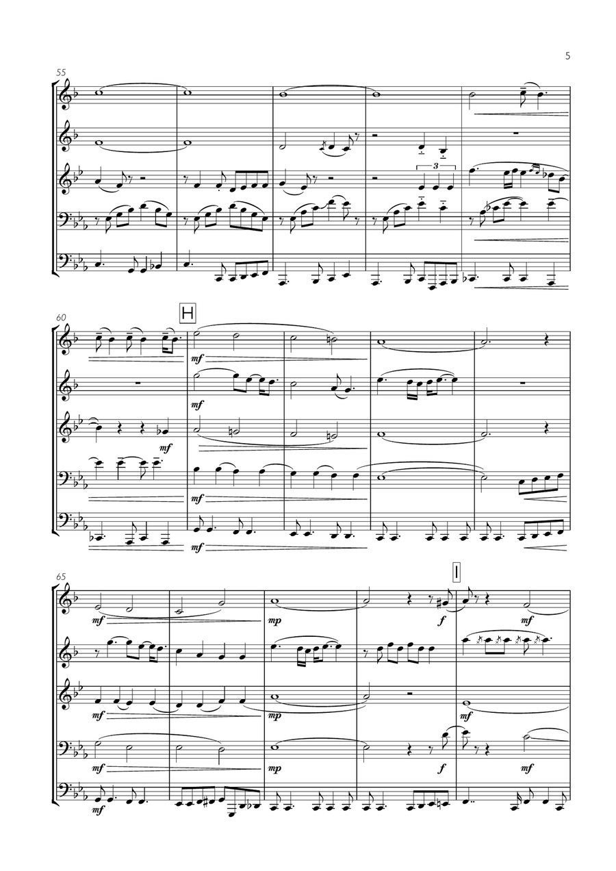Let's Stay Together Let's Stay Together Brass Ensemble scores gallery preview page 5
