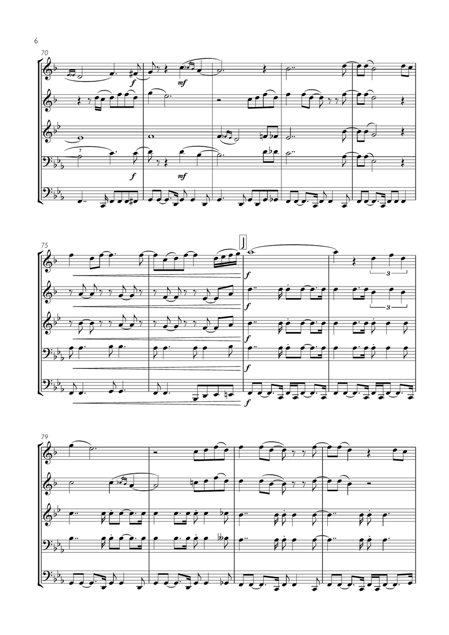 Let's Stay Together Let's Stay Together Brass Ensemble scores gallery preview page 6