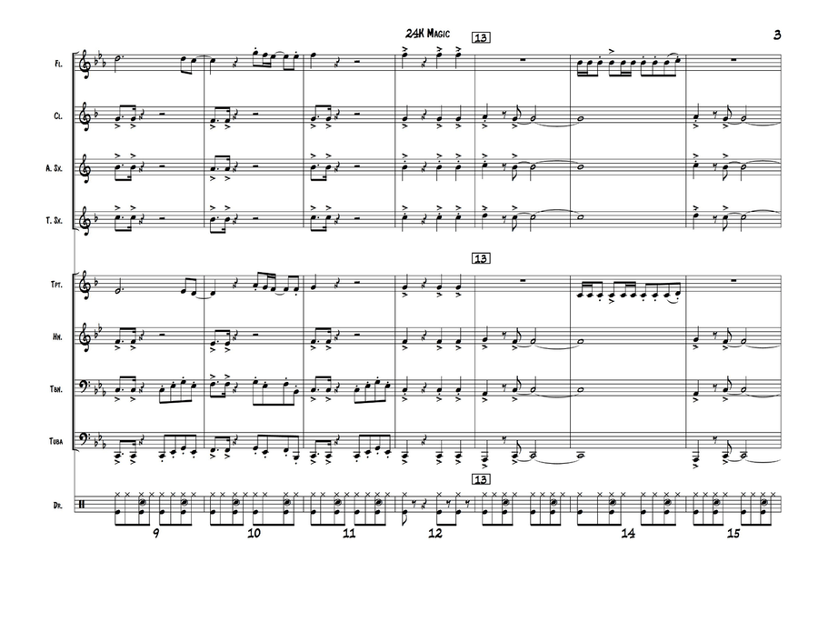 24K Magic Small Ensemble scores gallery preview page 3