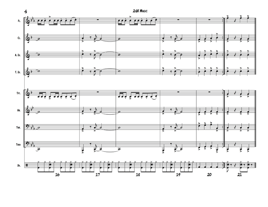 24K Magic Small Ensemble scores gallery preview page 4