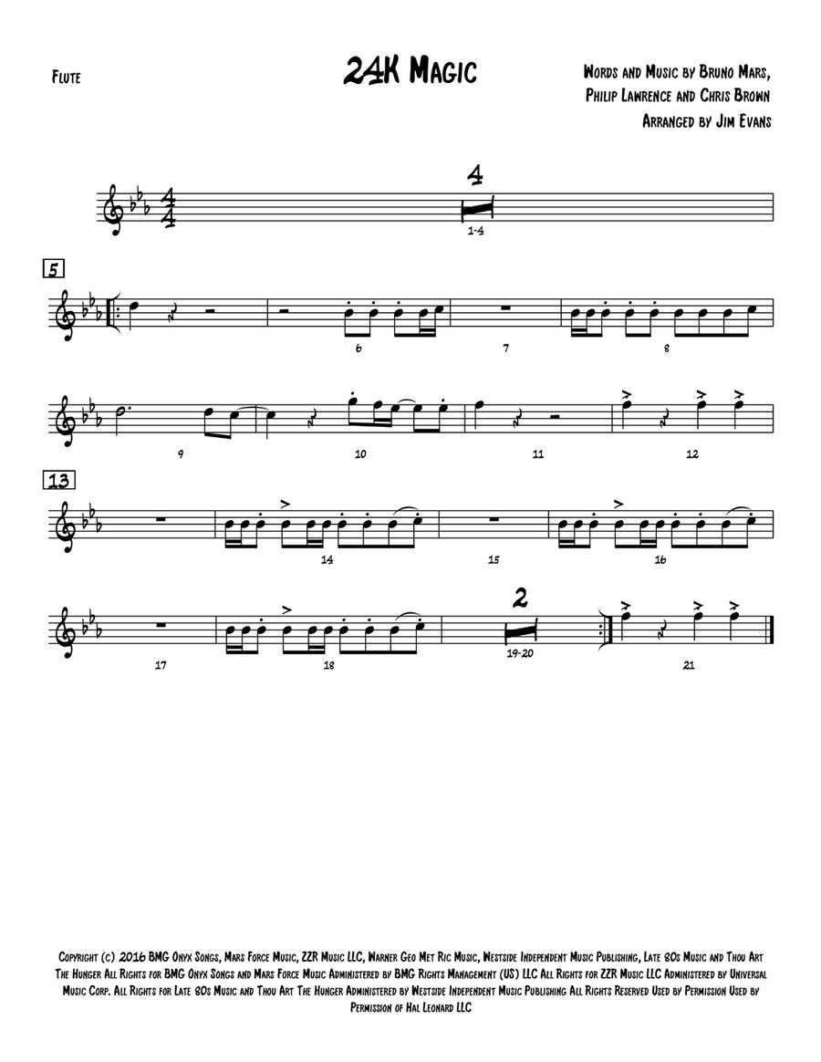 24K Magic Small Ensemble scores gallery preview page 5