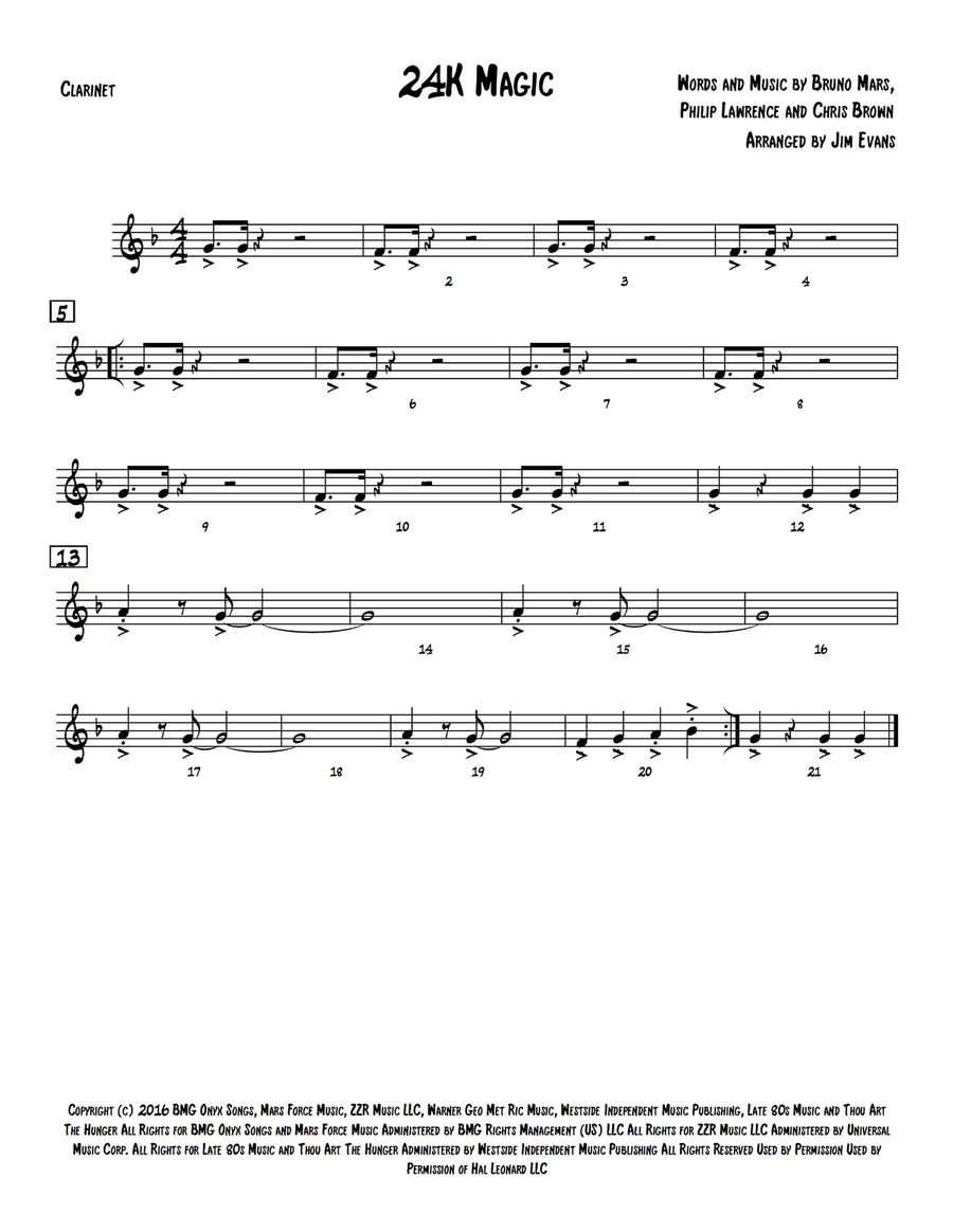 24K Magic Small Ensemble scores gallery preview page 6