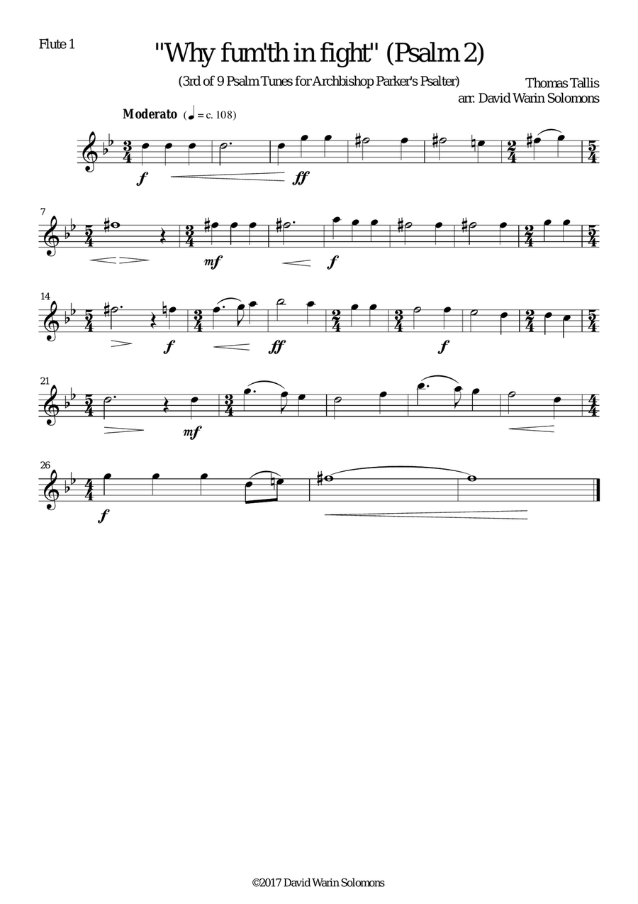 Why fum'th in fight for flute quartet Flute Quartet scores gallery preview page 3
