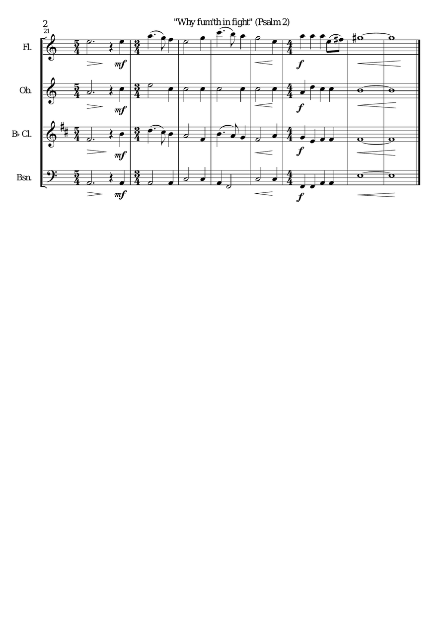 Why fum'th in fight for wind quartet Woodwind Quartet scores gallery preview page 2