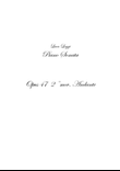 Piano Sonata movimento: 2