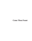 Come Thou Fount