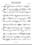 Little Counterpoint arranged for Flute and Piano