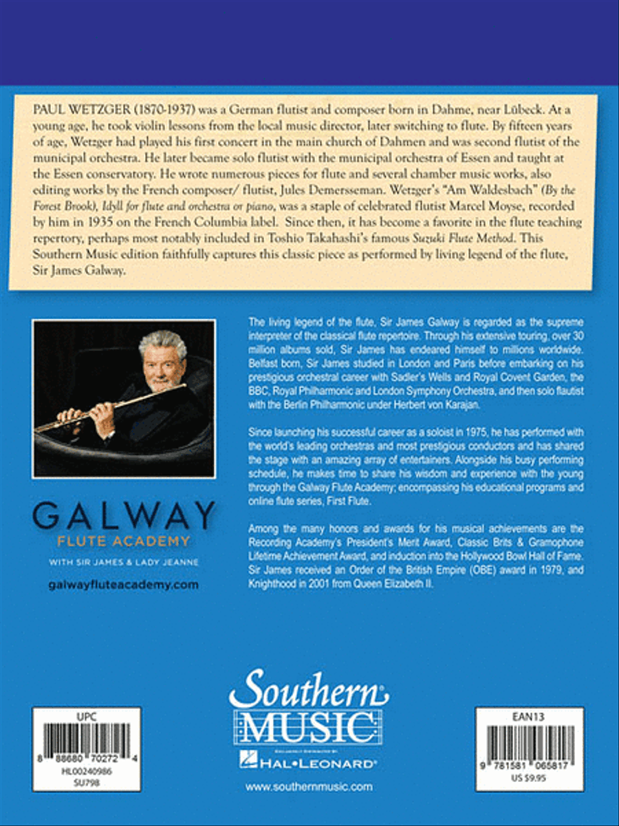 By the Forest Brook (Am Waldesbach), Op. 33 Flute Solo scores gallery preview page 3
