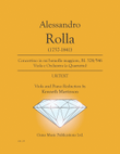 Concertino in mi bemolle maggiore, BI. 328/546 Viola e Orchestra (o Quartetto)